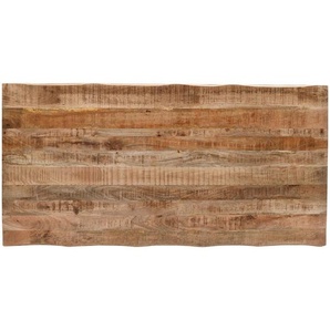 Landscape Tischplatte, Natur, Holz, Mangoholz, 100x5.5x200 cm, Esszimmer, Tische, Esstische, Tischsysteme, Tischplatte