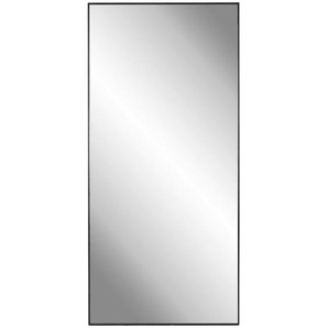 Landscape Wandspiegel, Schwarz, Metall, Glas, Holzwerkstoff, rechteckig, 100x200x2.5 cm, Reach, Bsci, senkrecht und waagrecht montierbar, Ganzkörperspiegel, Spiegel, Wandspiegel