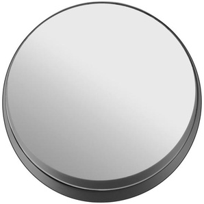 Landscape Wandspiegel, Schwarz, Metall, Glas, rund, 50x50x10 cm, Spiegel, Wandspiegel