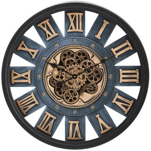 Landscape Wanduhr, Schwarz, Metall, Kunststoff, Glas, 72x9x72 cm, Dekoration, Uhren, Wanduhren