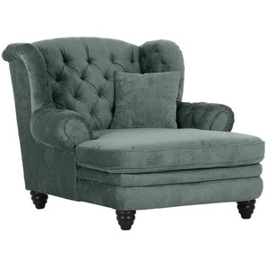 Landscape Xxl-Sessel, Petrol, Textil, Buche, massiv, Füllung: Polyester, 127x106x149 cm, Stoffauswahl, Wohnzimmer, Sessel, XXL-Sessel