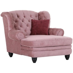 Landscape Xxl-Sessel, Rosa, Textil, Buche, massiv, Füllung: Polyester, 127x106x149 cm, Stoffauswahl, Wohnzimmer, Sessel, Polstersessel