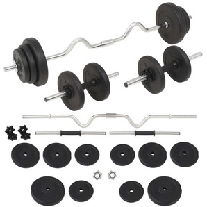 Langhantel- und Kurzhantel-Set 30 kg