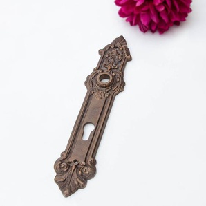 Langschild für Haustüren - einzeln | PZ92 | Messing patiniert