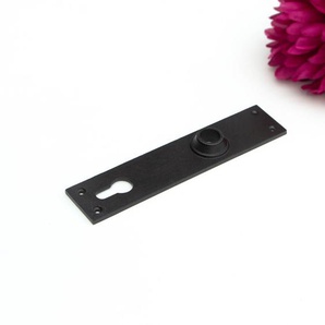 Langschild für Haustüren - zeitloses Design | PZ92 | Eisen braun