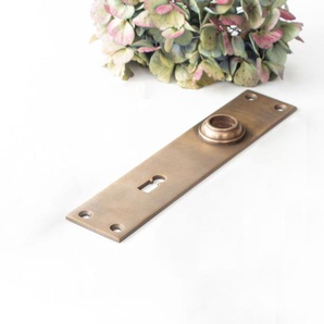 Langschild für Zimmertüren - Einzeln | BB72 | Messing patiniert