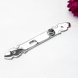 Langschild für Zimmertüren - Einzeln | BB72 | Nickel glanz