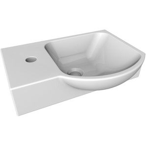 Lanzet K3 Gäste WC Waschbecken Keramik 45,5 cm rechts