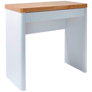 Laptoptisch, Weiß, Eiche, Metall, 1 Schubladen, Wange, 44x76 cm, in verschiedenen Holz-Dekoren erhältlich, Arbeitszimmer, Schreibtische, PC- & Computertische
