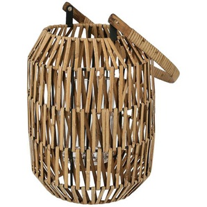 Laterne | braun | Rattan, Metall, Metall, Rattan, Glas | 46 cm | [20.0] |