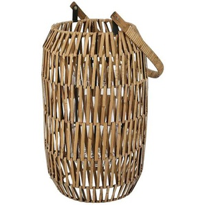Laterne - braun - Rattan,Metall,Glas - 56 cm - 21.0 | Möbel Kraft
