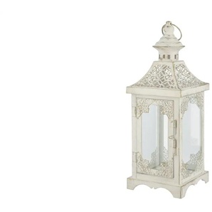 Laterne - creme - Metall,Glas - 11 cm - 30,5 cm - cm 11,0 | Möbel Kraft
