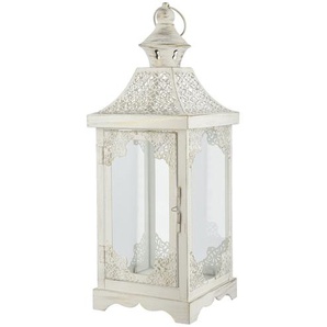 Laterne - creme - Metall, Glas - 16,5 cm - 45 cm - 16,5 cm | Möbel Kraft
