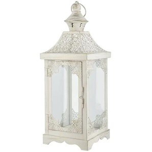 Laterne - creme - Metall,Glas - 16,5 cm - 45 cm - cm 16,5 | Möbel Kraft