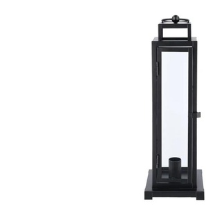 Laterne für Stabkerze - schwarz - Metall,Glas - 11 cm - 35 cm - cm 11,0 | Möbel Kraft