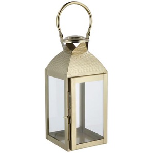 Laterne   ¦ gold ¦ Metall,Glas ¦ Maße (cm): B: 15 H: 33 T: 14.5