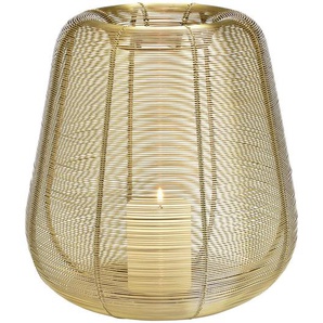 Laterne , Gold , Metall , 27x30x27 cm , Dekoration, Windlichter & Kerzenhalter, Laternen