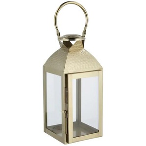 Laterne - gold - Metall,Glas - 15 cm - 33 cm - cm 14,5 | Möbel Kraft