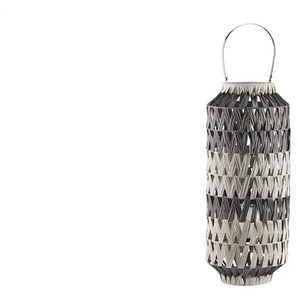 HOME STORY Laterne   ¦ grau ¦ PVC,Metall,Glas ¦ Maße (cm): H: 59,5  Ø: 25