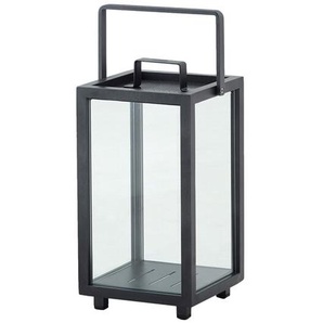 Laterne Lighthouse Cane-line Aluminium lava grey grau, Designer Cane-line Design-Team, 37x16x17 cm
