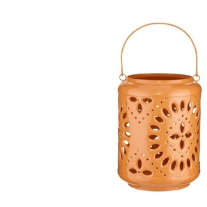 Laterne - orange - Eisen - 20 cm - 17.0 | Möbel Kraft