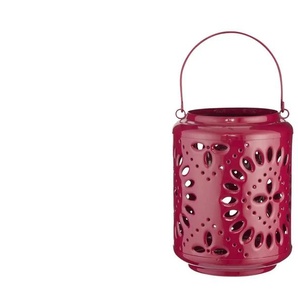 Laterne - rosa/pink - Eisen - 20 cm - 17.0 | Möbel Kraft