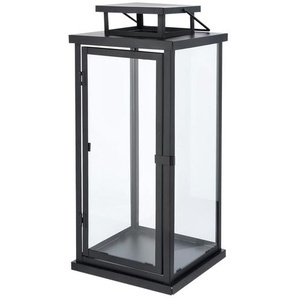 Laterne   ¦ schwarz ¦ Eisen,Glas ¦ Maße (cm): B: 21,2 H: 49 T: 21.2
