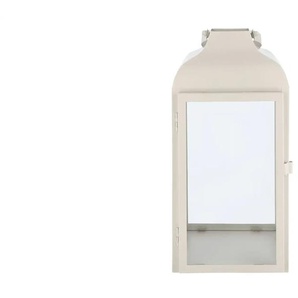 Laterne - weiß - Eisen,Glas - 16,5 cm - 32 cm - cm 16,0 | Möbel Kraft