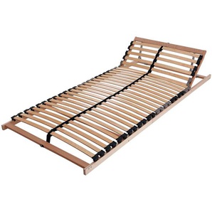 Lattenrost Easy Star verstellbar 90 x 200cm Querholme: Massivholz Buche, naturbelassen Außenholme: Massivholz Birke, naturbelassen