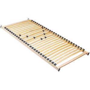 Lattenrost Rubin I 90 x 200cm Holm und Leisten aus mehrfach verleimtem Schichtholz aus Birkenholz Massivholzkanteln aus Buche Kunststoffteile