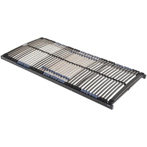 Lattenrost 44 NV 140 x 200cm Rahmen & Federholzleisten: Schichtholz Buche, foliert Schwarz/Grau