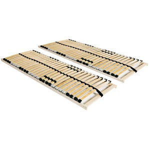 Lattenroste 2 Stk. mit 28 Latten 7 Zonen 90x200 cm