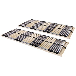 Lattenroste 2 Stk. mit 42 Latten 7 Zonen 90x200 cm