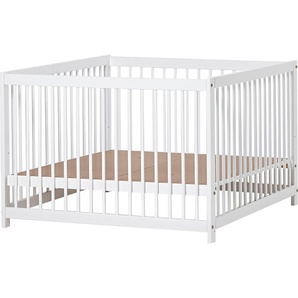Laufgitter HOPPEKIDS IDA-MARIE Laufställe weiß Baby Laufgitter 3fach höhenverstellbar