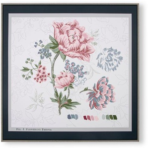 LAURA ASHLEY Bild mit Rahmen Floral, (1 St), Bilder 60x60cm