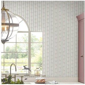 LAURA ASHLEY Vliestapete Blencow Streifen, glatt, gestreift, (1 St), 10mx52cm (ca. 5m2)
