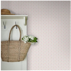 LAURA ASHLEY Vliestapete Kate, glatt, kariert, (1 St), 10mx52cm (ca. 5m2)