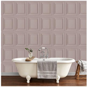 LAURA ASHLEY Vliestapete Laura Ashley Redbrook Wood Panel Blush Vliestapete, 3D-Optik, (1 St), Laura Ashley Redbrook Wood Panel Blush Vliestapete