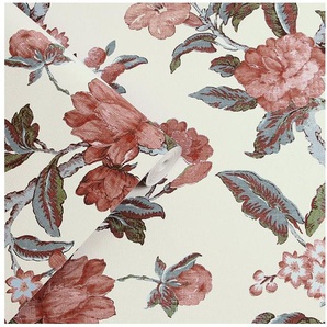 LAURA ASHLEY Vliestapete Minera Crimson Red, texturiert, (1 St), 10mx52cm