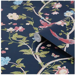 LAURA ASHLEY Vliestapete Summer Palace, glatt, geblümt, (1 St), 10mx52cm (ca. 5m2)