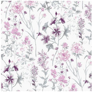 LAURA ASHLEY Vliestapete Wild Meadow, gemustert, FSC® zertifiziert, mit lebhaftem Druck, 10 Meter Länge
