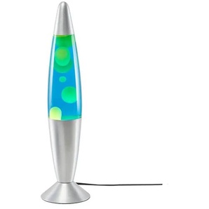 Lava-Leuchte  silber  blau/gelb   ¦ silber ¦ Maße (cm): H: 41,8  Ø: 10.2