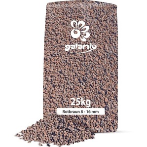Lavamulch Rotbraun 8 - 16 mm 25kg x 12 Sack 300kg - Galamio