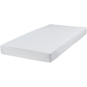 LAVIDA Jerseyspannbettlaken - weiß - 50% Baumwolle + 50% Polyester - 100 cm | Möbel Kraft