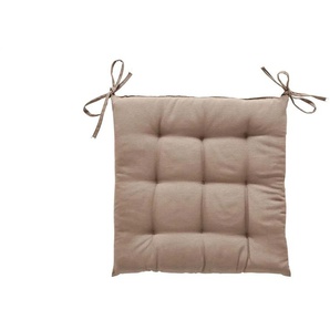 LAVIDA Stuhlkissen Susan - braun - Materialmix - 40 cm - 4 cm | Möbel Kraft
