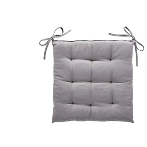 LAVIDA Stuhlkissen Susan - grau - Materialmix - 40 cm - 4 cm | Möbel Kraft