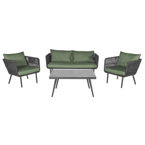 LC Garden Lounge Saigon Set 2x Sesseln 1x 2-Sitzer und 1x Tisch