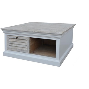 LC Home Hampton Couchtisch aus Mangoholz mit Schublade