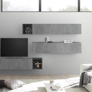 Wohnwand LC Infinity Kastenmöbel-Sets grau (beton, optik, ossido) Wohnwände