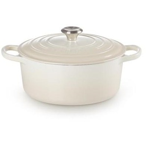 Le Creuset - Signature Round Cast Iron Casserole 26 cm - Meringue